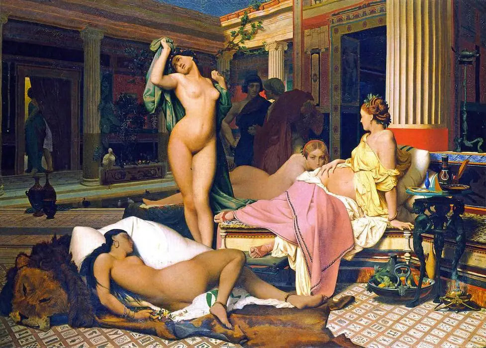 Le Gynécée - Jean-Léon Gérôme image 1 reproduction de peinture à l’huile