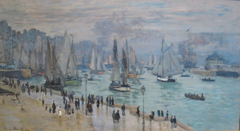 Le Havre, bateaux de pêche sortant du port - Claude Monet