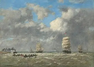 Le Havre - Eugène Boudin image 1 reproduction artisanale de tableau