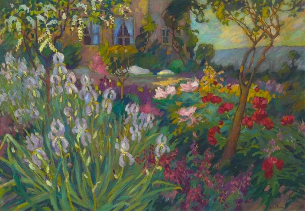Le jardin aux iris - Robert Antoine Pinchon image 1 reproduction artisanale de tableau