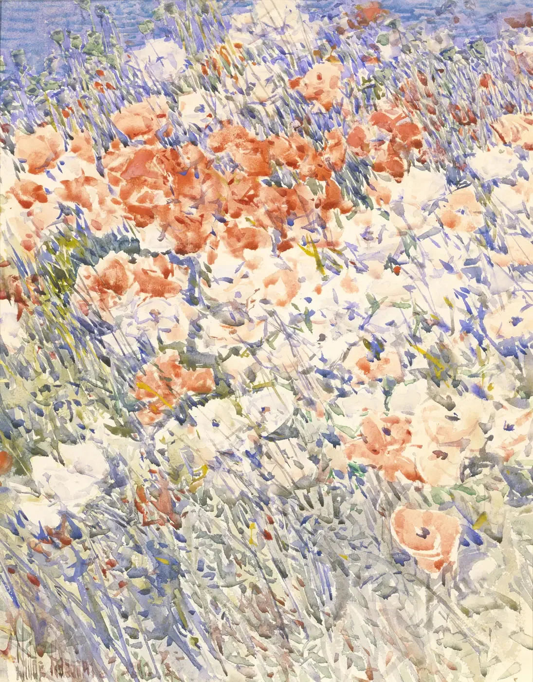 Le jardin de l'île - Childe Hassam image 1 reproduction de peinture à l’huile