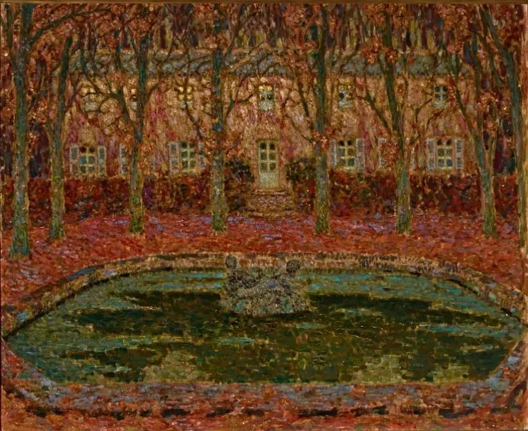 Le jardin de la maison Gerberoy - Henri Le Sidaner image 1 reproduction de peinture à l’huile