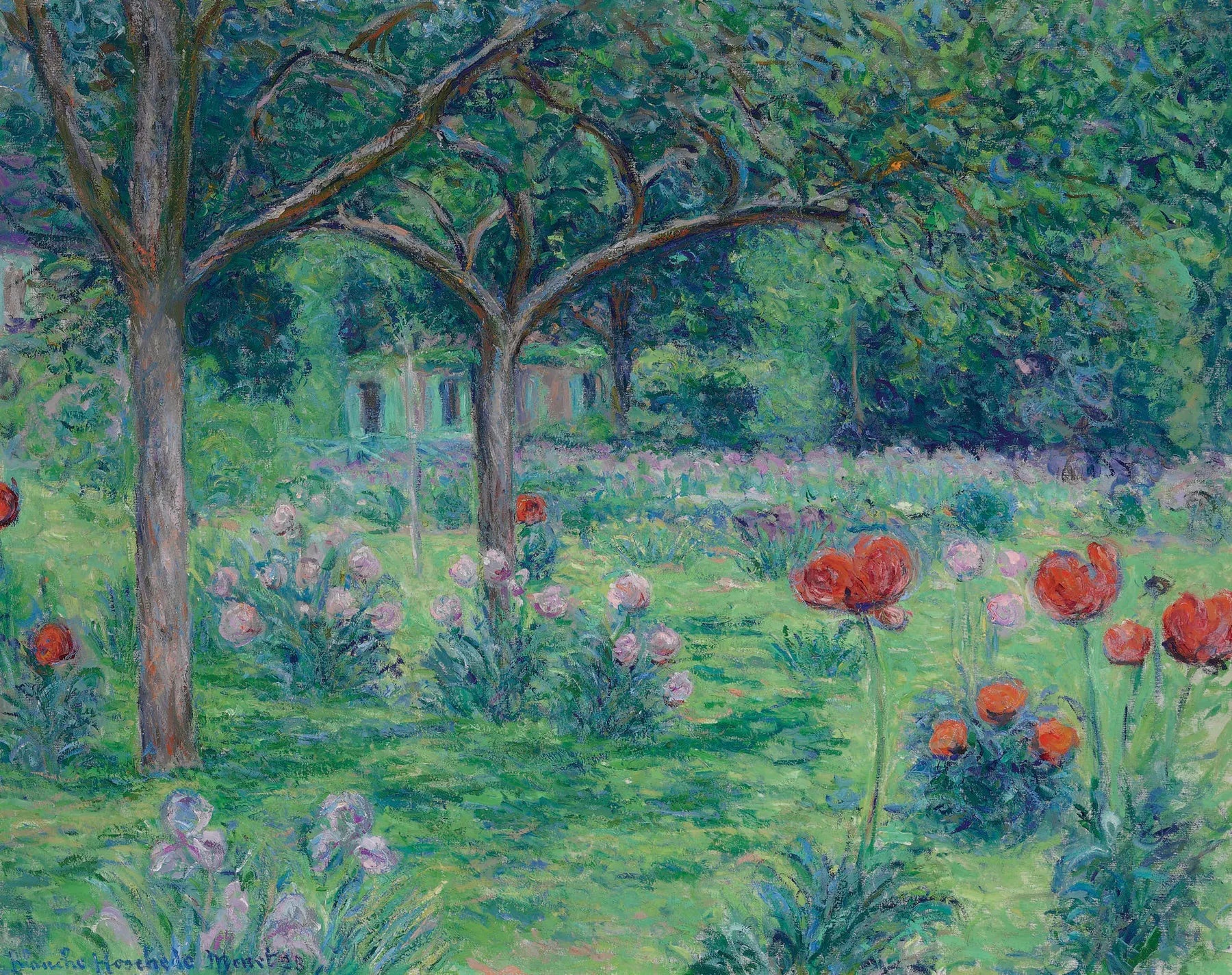 Le jardin de Monet à Giverny - Blanche Hoschedé Monet image 1 reproduction artisanale de tableau