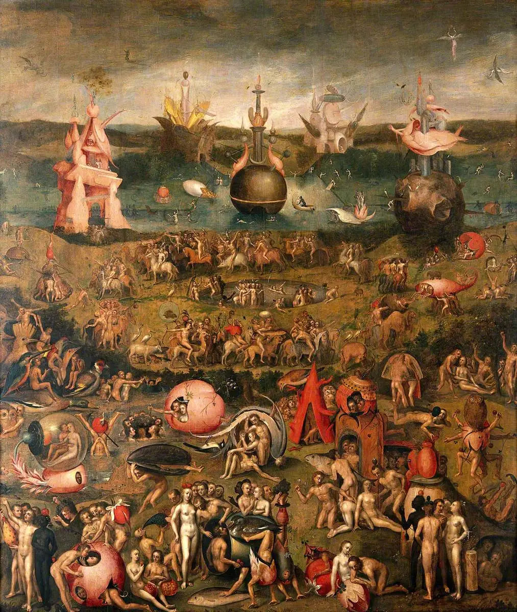 Le Jardin des délices terrestres - Hieronymus Bosch image 1 copie peinte à la main à l’huile