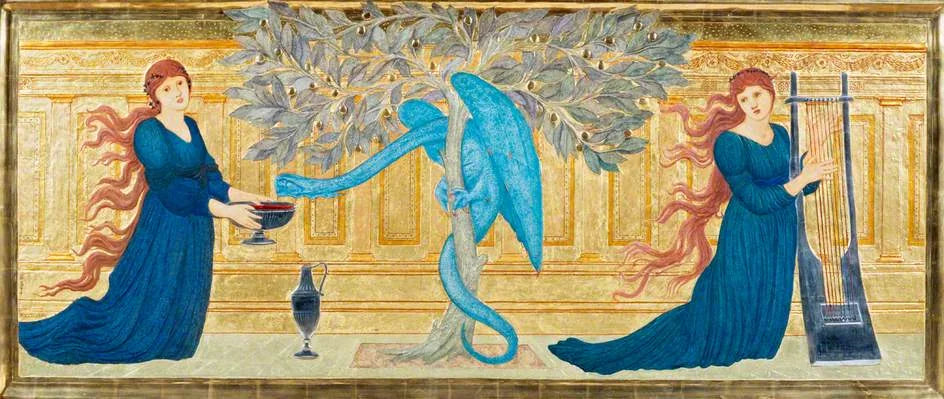 Le Jardin des Hespérides - Edward Burne-Jones image 1 reproduction artisanale de tableau