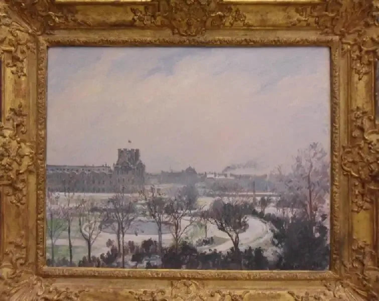 Le jardin des Tuileries, effet de neige - Camille Pissarro image 1 reproduction d’œuvre d’art à l’huile