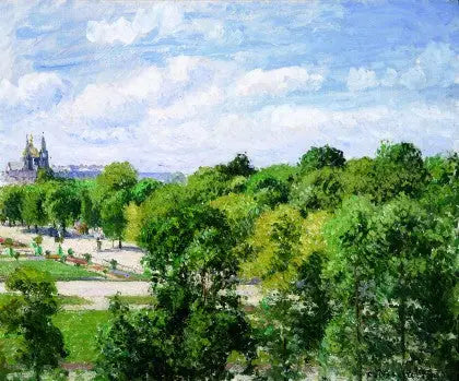 Le Jardin des Tuileries, été - Camille Pissarro image 1 reproduction réalisée par Alpha Reproduction