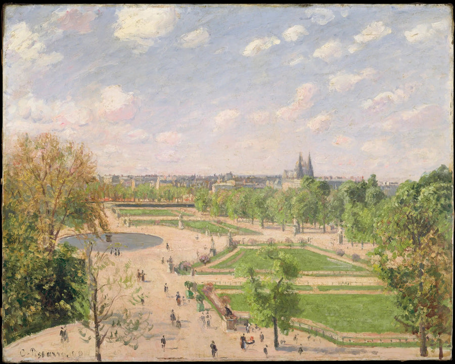 Le Jardin des Tuileries par un matin de printemps - Camille Pissarro