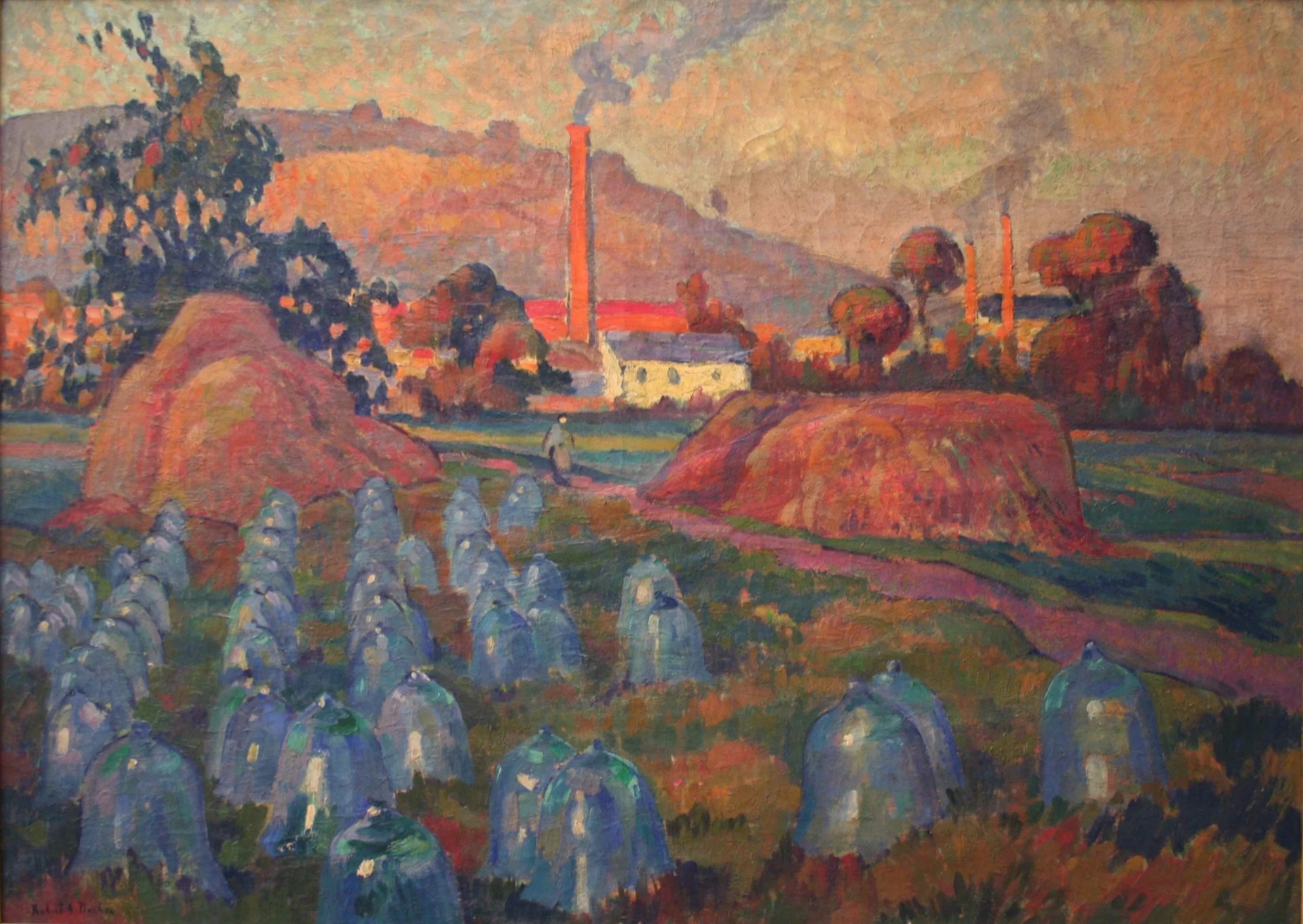 Le Jardin maraîcher - Robert Antoine Pinchon image 1 copie peinte à la main à l’huile