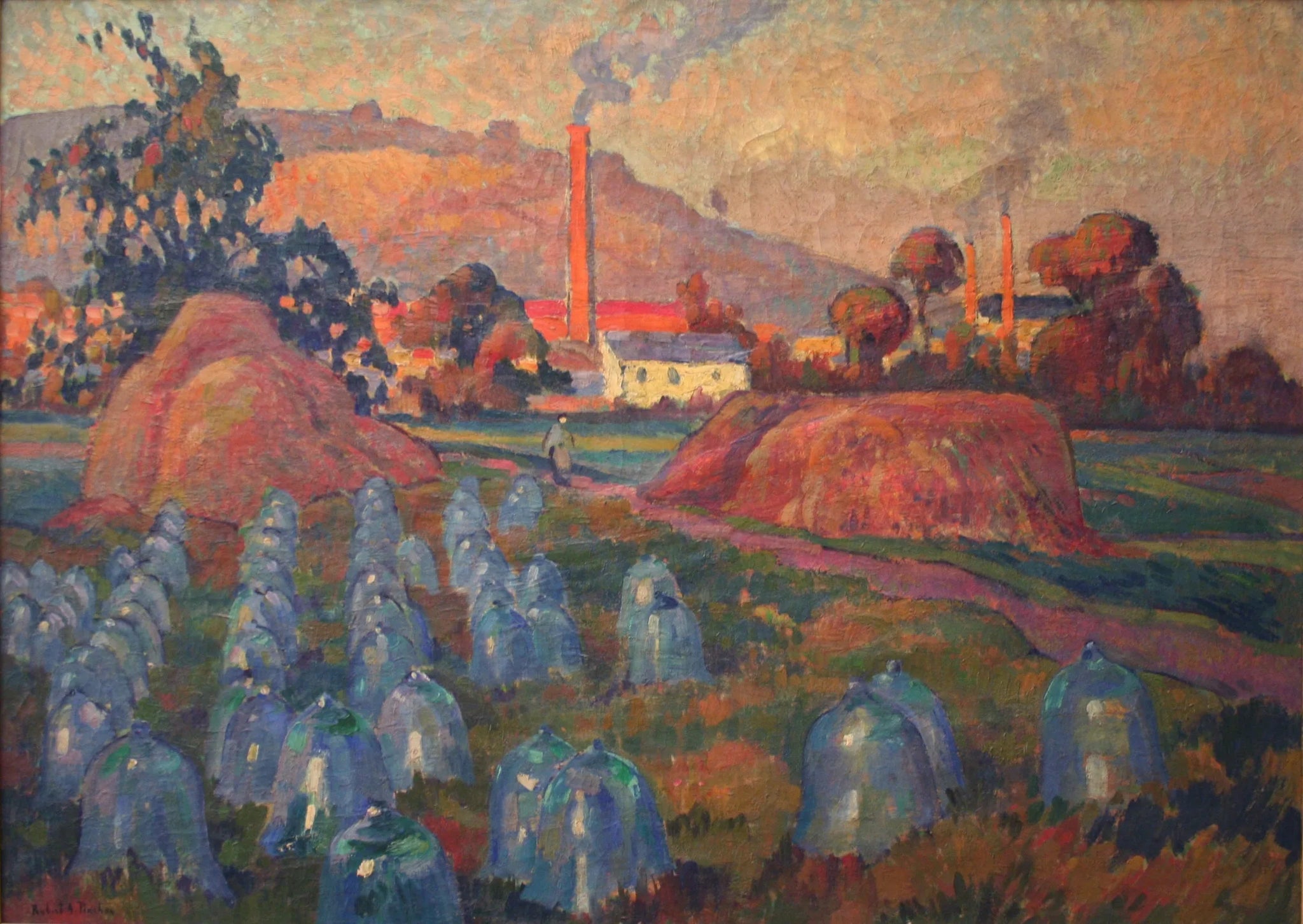 Le Jardin maraîcher - Robert Antoine Pinchon image 1 copie peinte à la main à l’huile