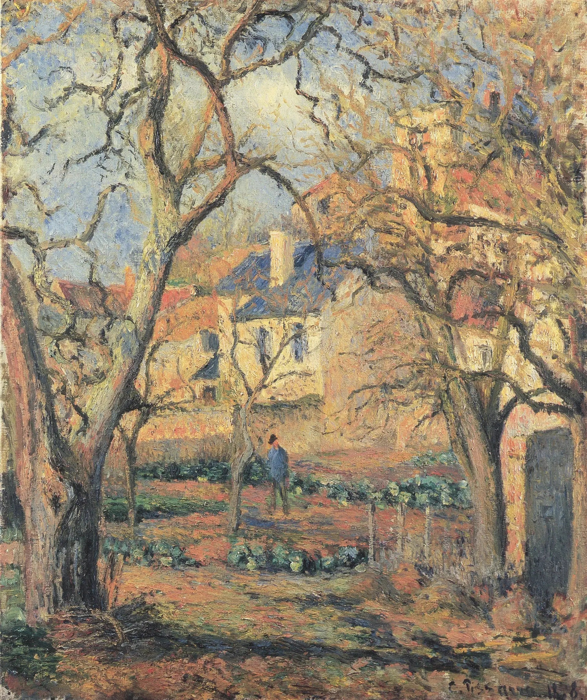 Le Jardin potager à L´Hermitage - Camille Pissarro image 1 copie de tableau peinte à la main