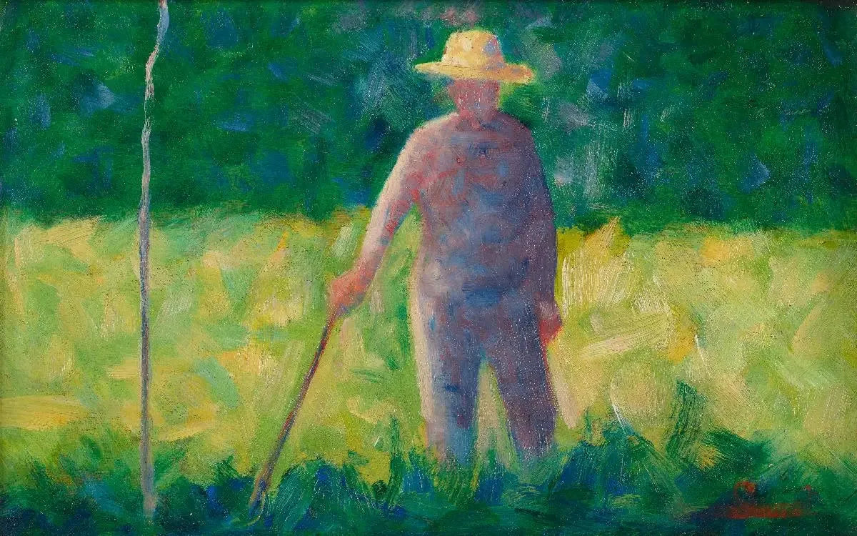 Le jardinier - Georges Seurat image 1 reproduction de peinture à l’huile