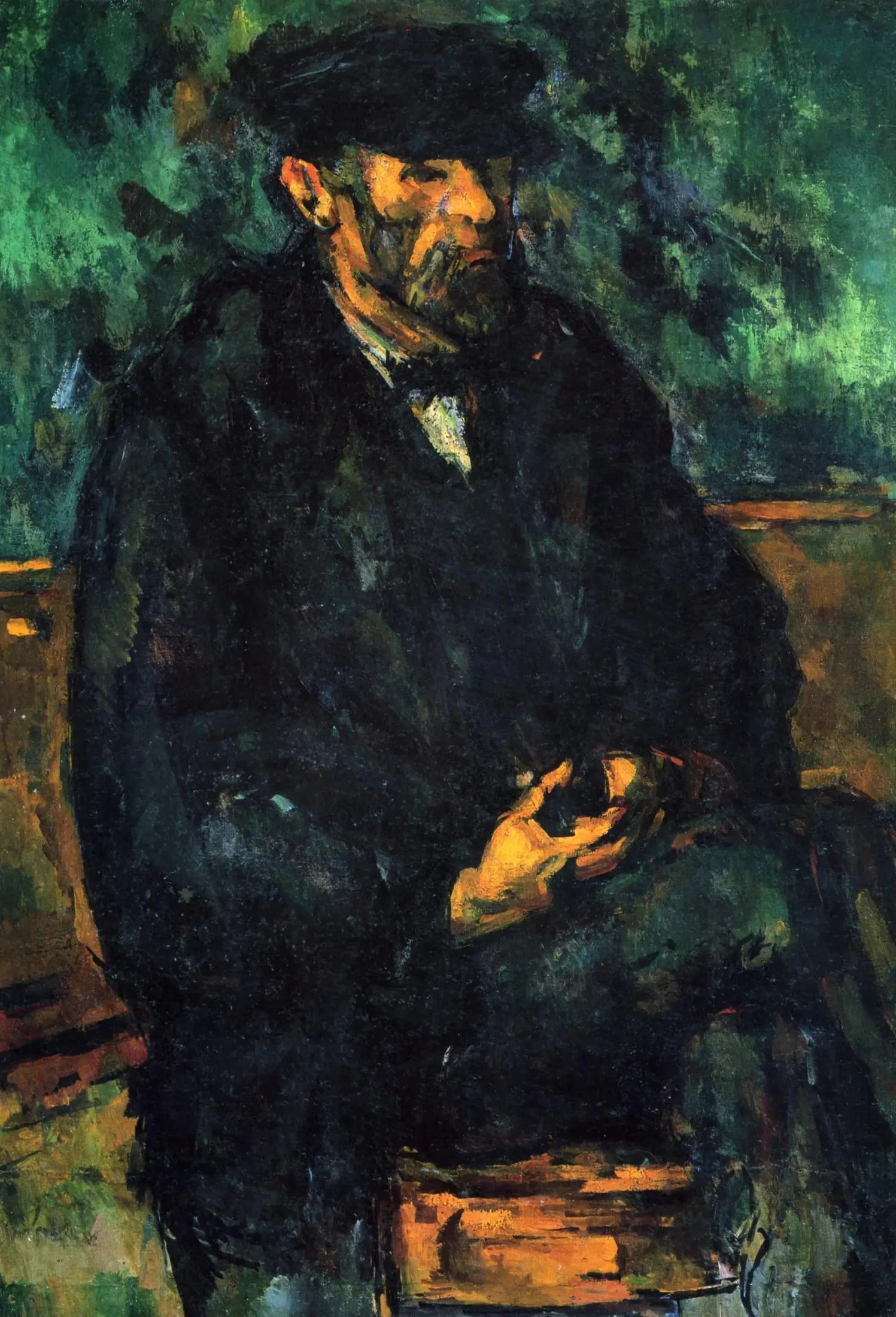 Le jardinier Vallier - Paul Cézanne image 1 copie de tableau peinte à la main