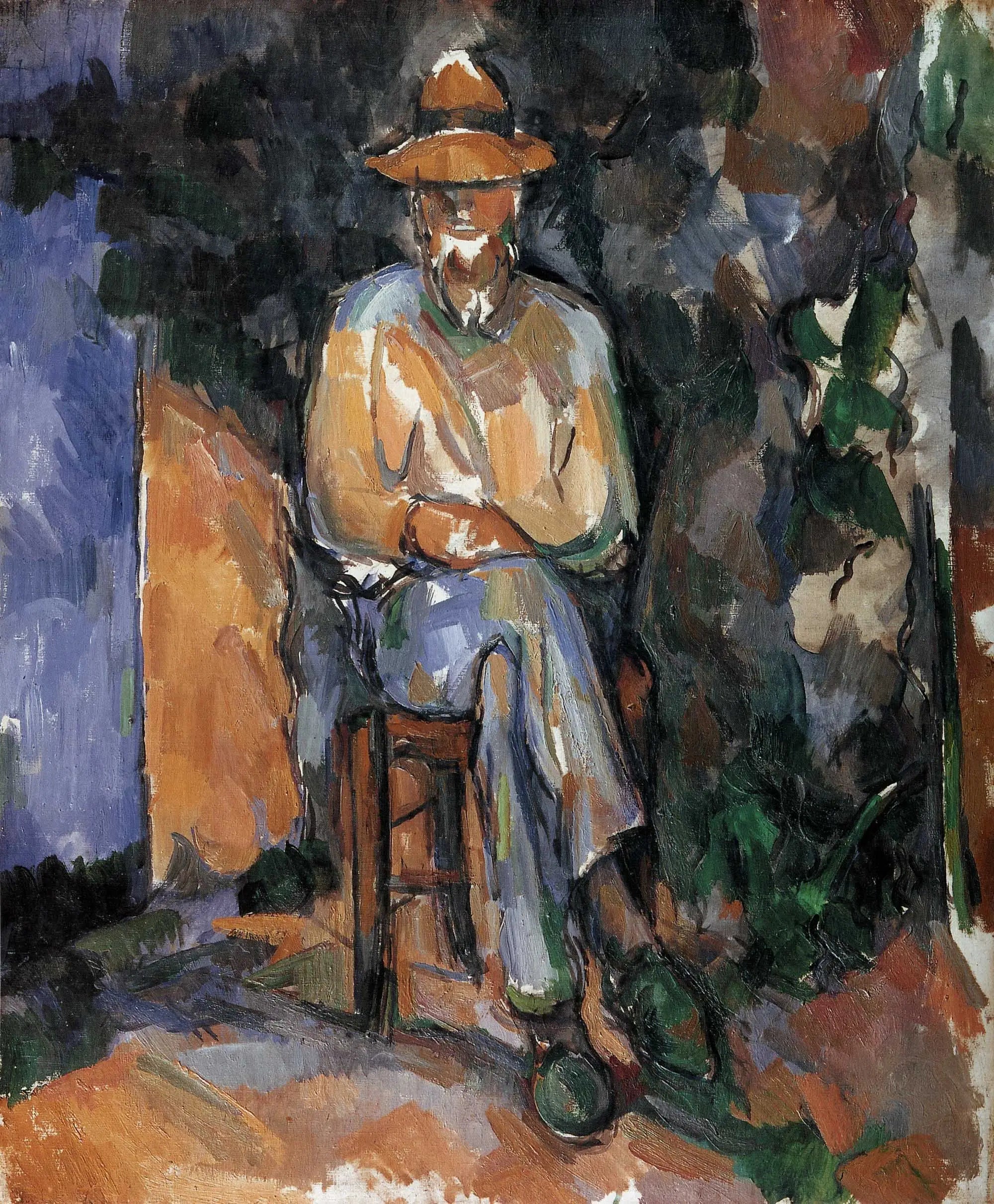 Le Jardinier Vallier - Paul Cézanne image 1 reproduction artisanale de tableau