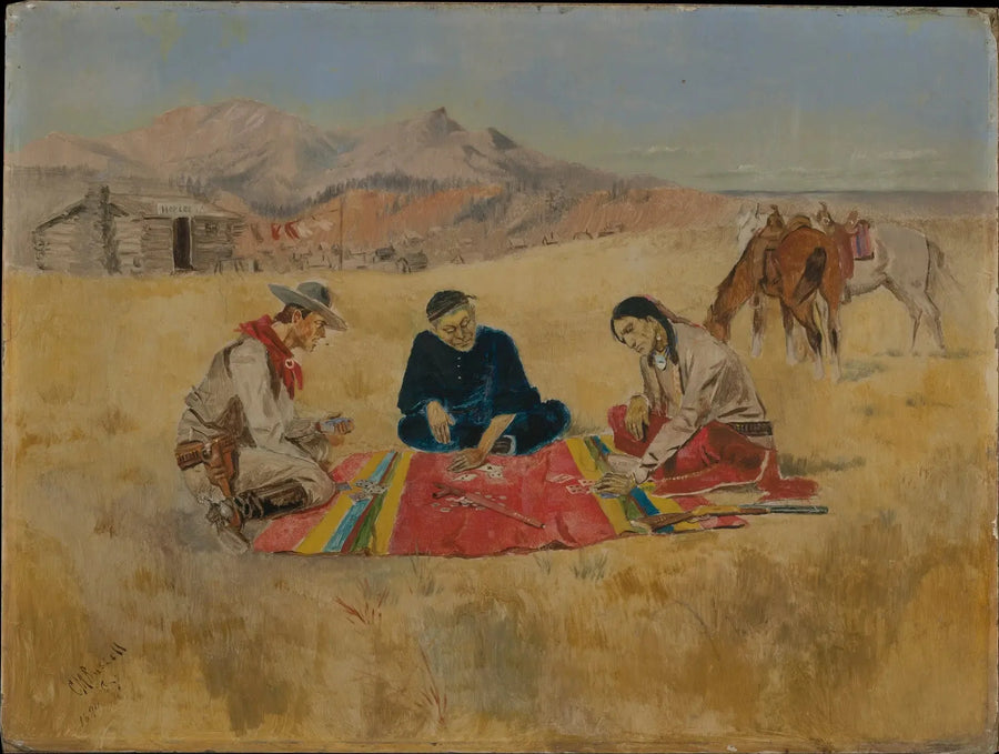 Le jeu de poker - Charles Marion Russell