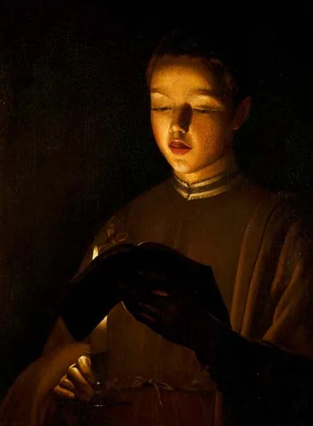 Le jeune chanteur - Georges de La Tour image 1 copie peinte à la main à l’huile