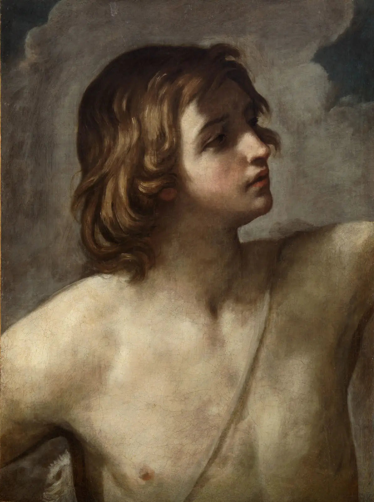 Le jeune David - Guido Reni image 1 copie de tableau peinte à la main