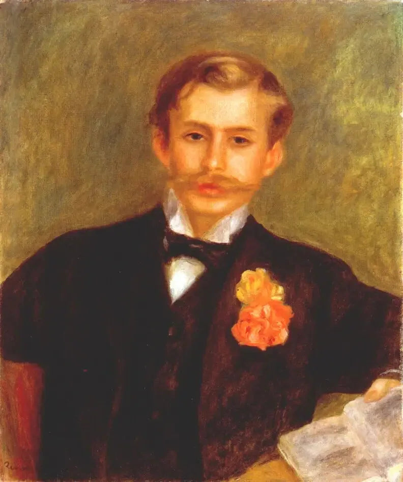 Le jeune homme à l'œillet - Pierre-Auguste Renoir image 1 reproduction de peinture à l’huile