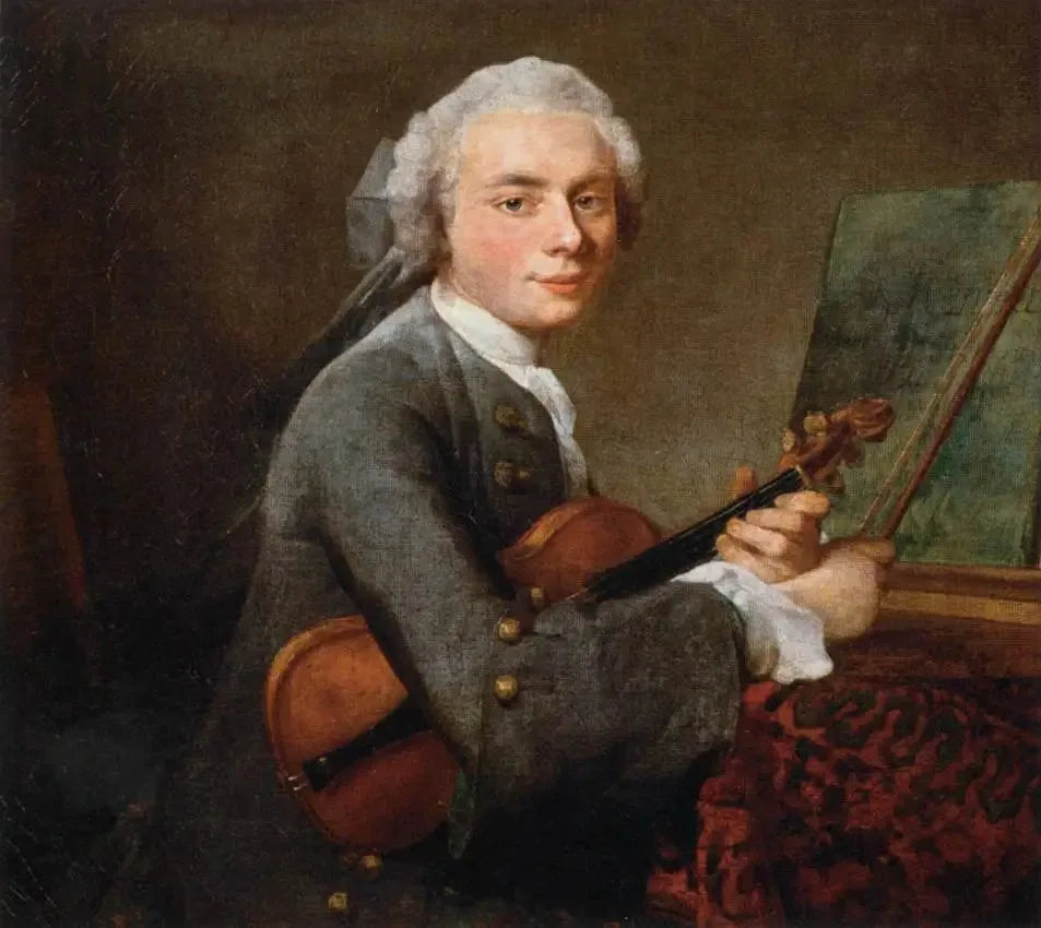 Le Jeune Homme au violon - Jean Siméon Chardin image 1 reproduction artisanale de tableau