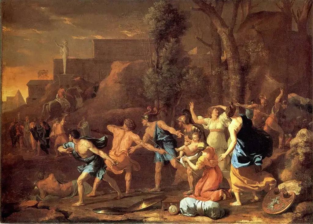 Le Jeune Pyrrhus sauvé - Nicolas Poussin image 1 reproduction réalisée par Alpha Reproduction