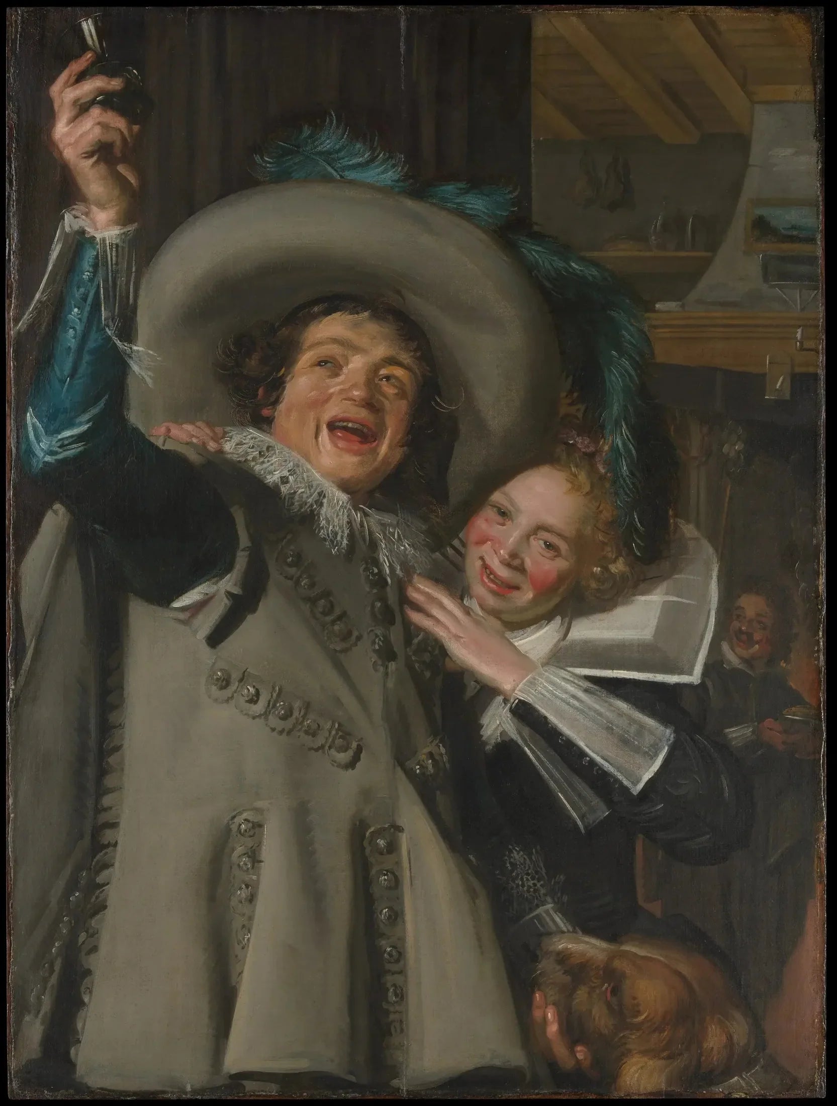 Le Jeune Ramp et sa Belle - Frans Hals image 1 reproduction artisanale de tableau