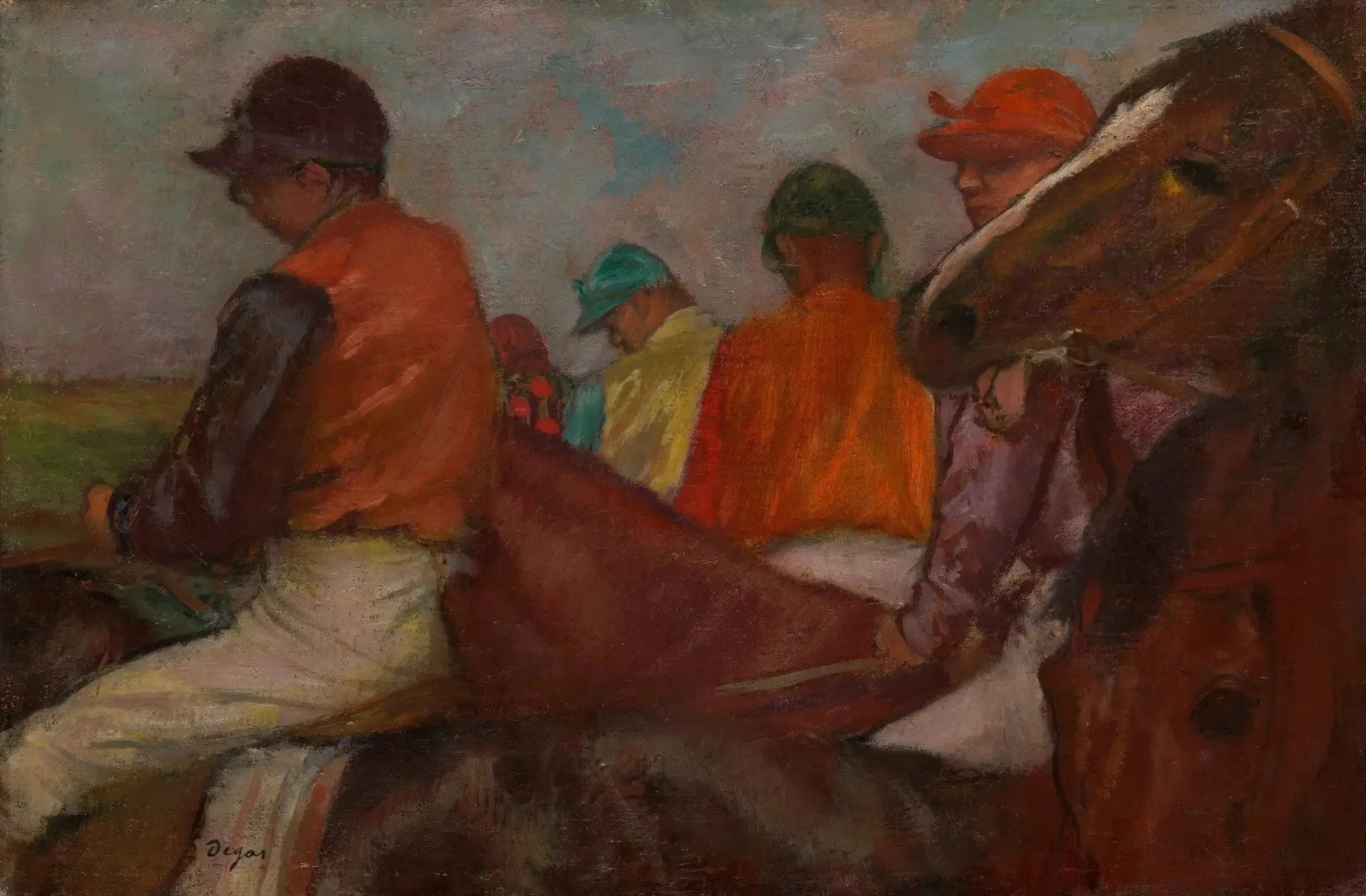 Le Jockey - Edgar Degas image 1 reproduction de peinture à l’huile
