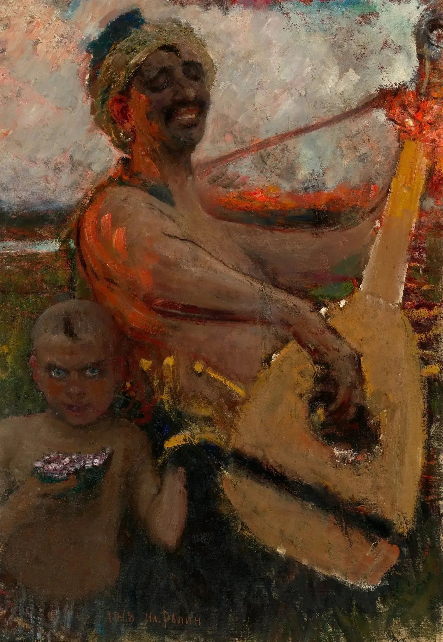 Le joueur de bandura aveugle - Ilya Repin image 1 reproduction réalisée par Alpha Reproduction