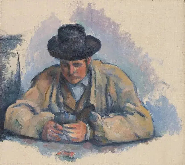 Le Joueur de cartes - Paul Cézanne image 1 copie peinte à la main à l’huile
