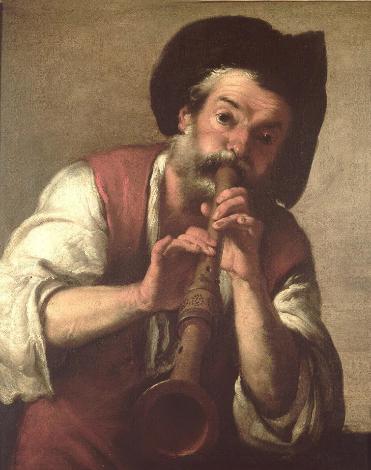 Le joueur de flûte - Bernardo Strozzi image 1 reproduction artisanale de tableau
