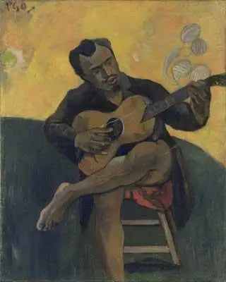 Le Joueur de Guitare, Portrait de Francisco Durrio - Paul Gauguin