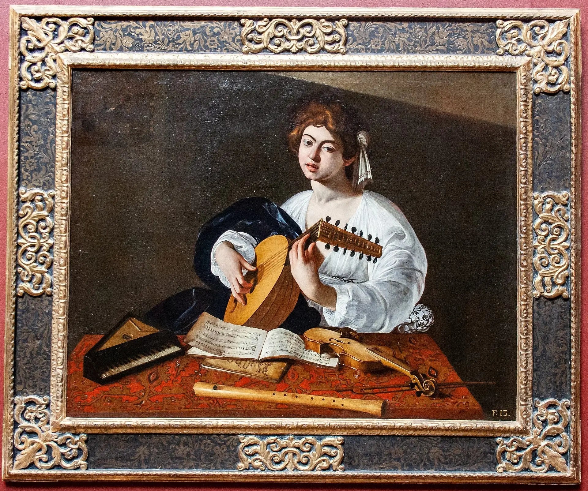 Le joueur de luth - Le Caravage image 2 reproduction d’œuvre d’art à l’huile