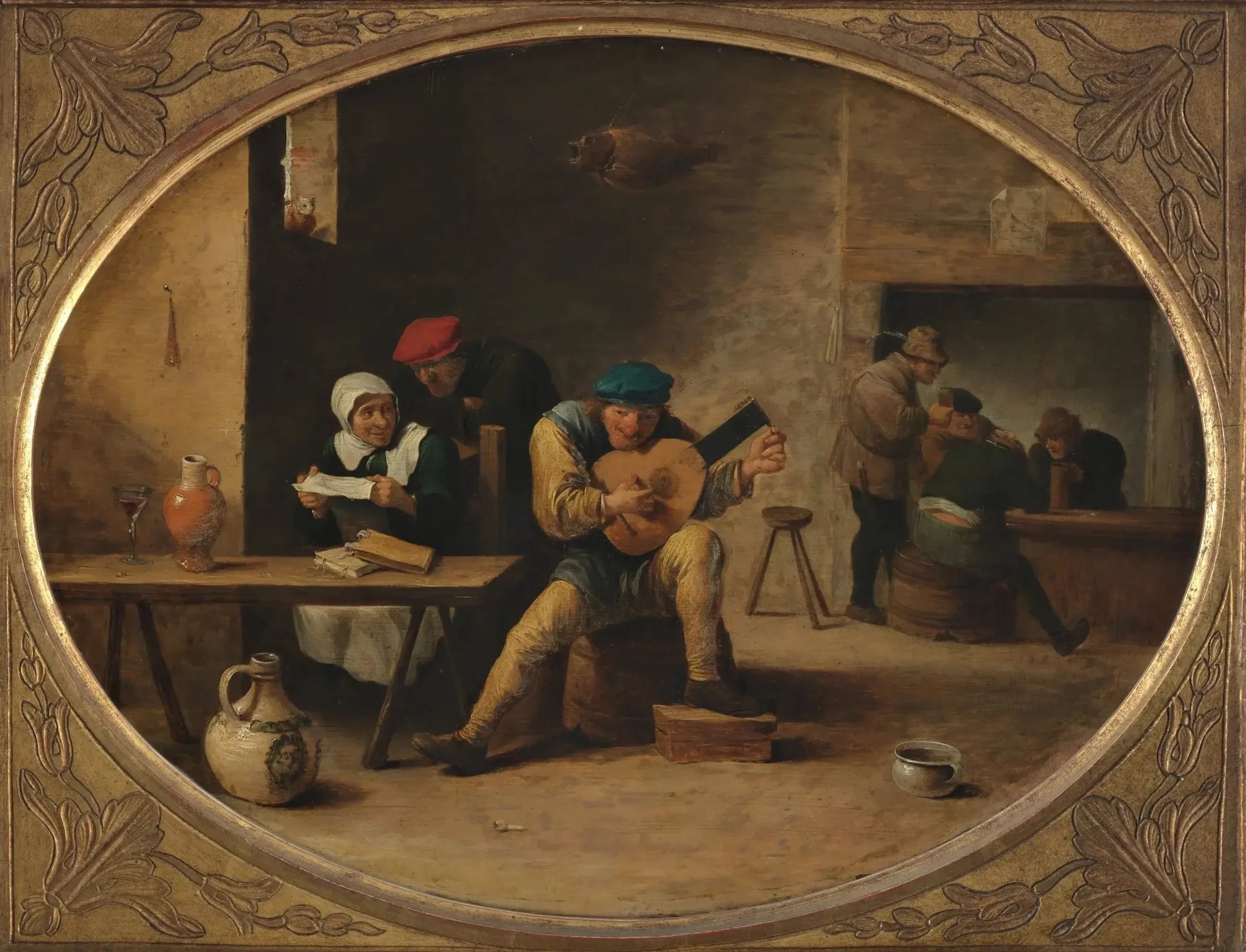 Le joueur de luth - David Teniers le Jeune image 1 tableau peint à l’huile sur toile