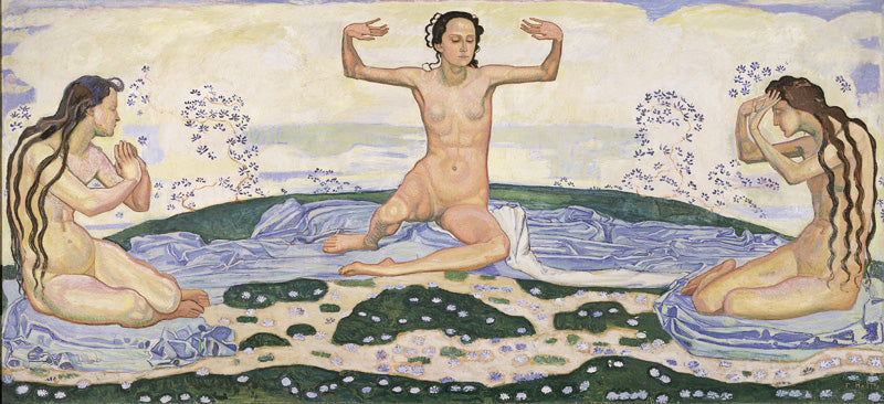 Le Jour III - Ferdinand Hodler image 1 copie peinte à la main à l’huile