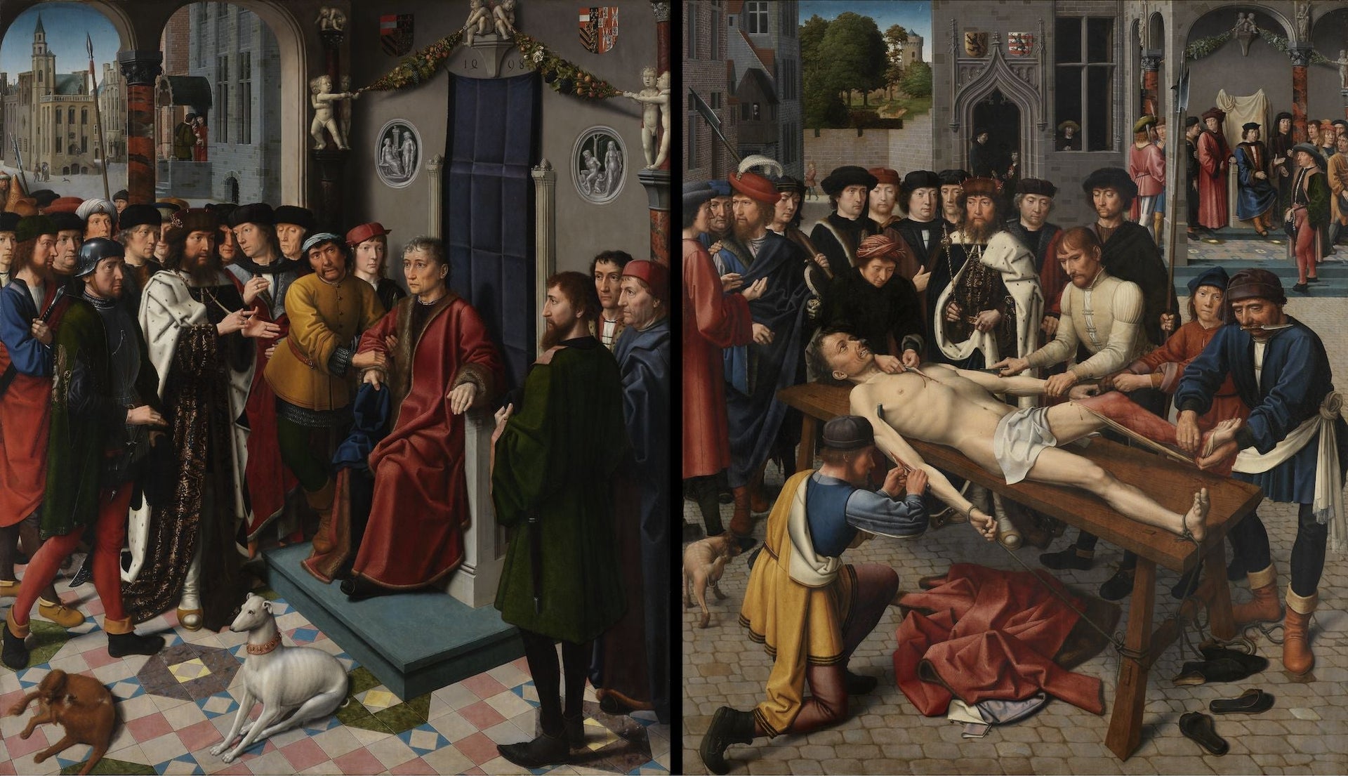 Le Jugement de Cambyse - Gérard David image 1 tableau peint à l’huile sur toile