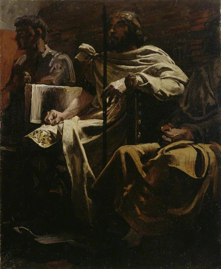 Le jugement de Chilpéric - Jean-Paul Laurens image 1 reproduction artisanale de tableau