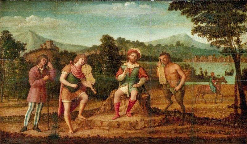 Le Jugement de Midas - Cima da Conegliano image 1 copie de tableau peinte à la main