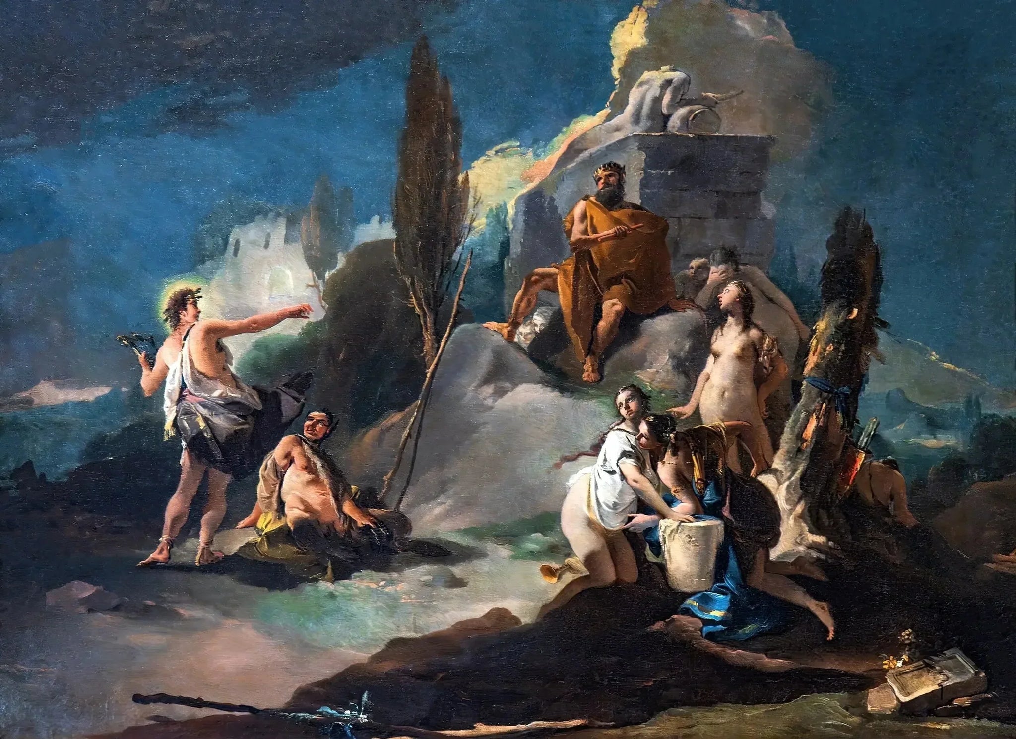 Le jugement de Midas - Giovanni Battista Tiepolo image 1 copie de tableau peinte à la main