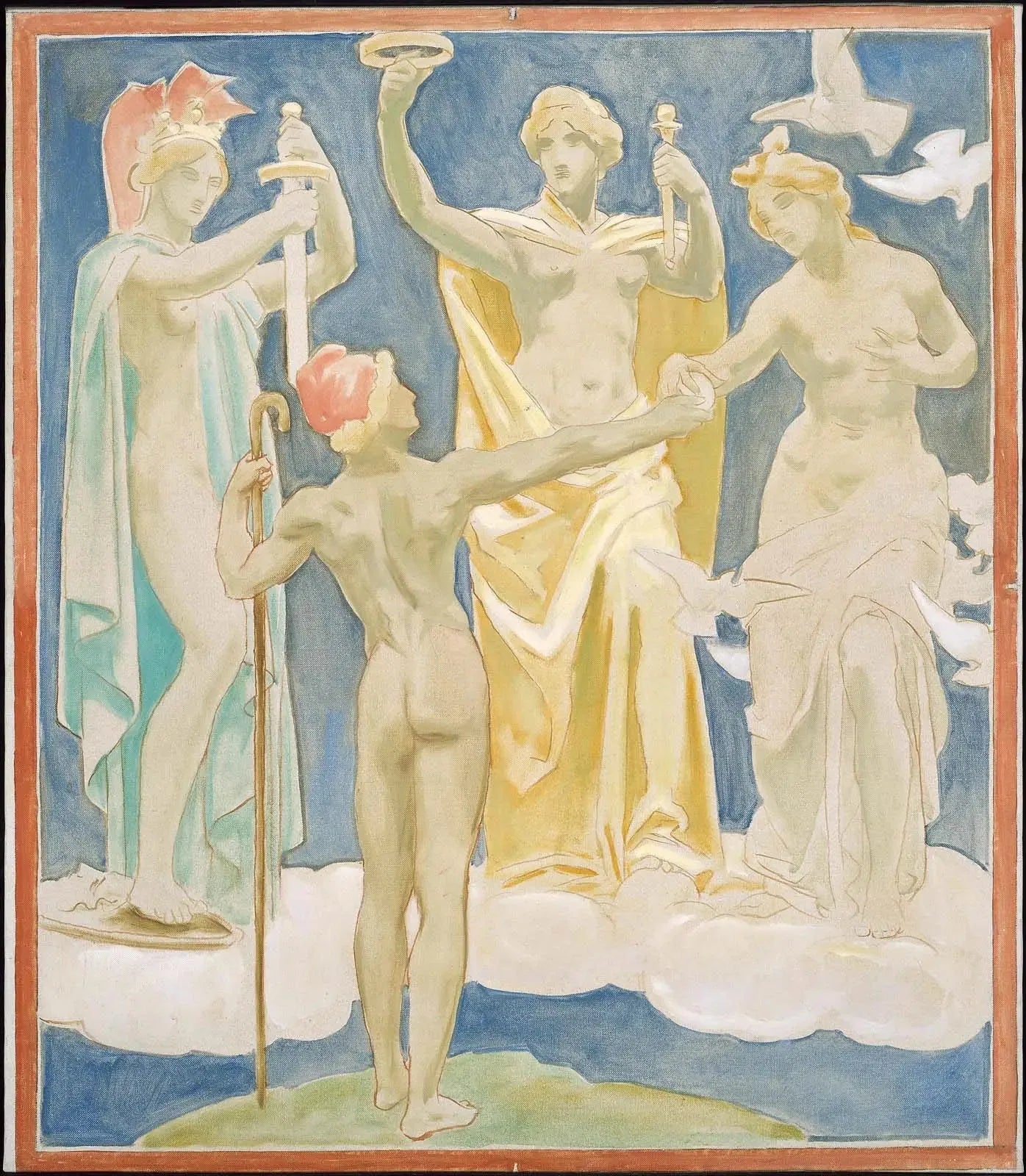 Le Jugement de Paris - John Singer Sargent image 1 reproduction artisanale de tableau