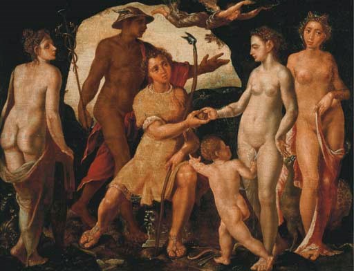 Le Jugement de Paris - Maarten van Heemskerck image 1 tableau peint à l’huile sur toile