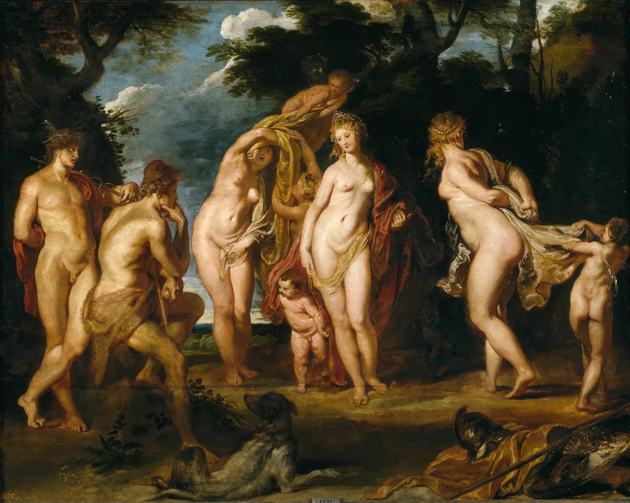 Le Jugement de Pâris - Peter Paul Rubens image 1 reproduction artisanale de tableau