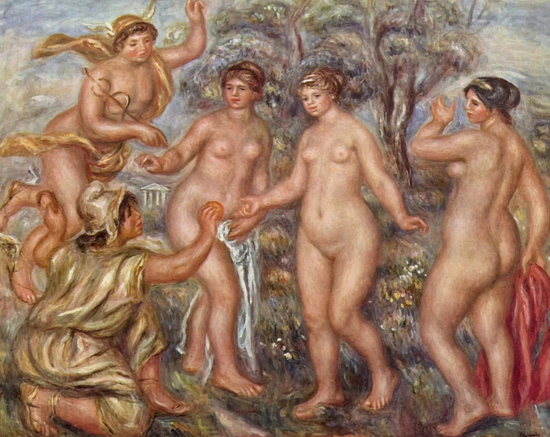 Le Jugement de Pâris - Pierre-Auguste Renoir image 1 tableau peint à l’huile sur toile