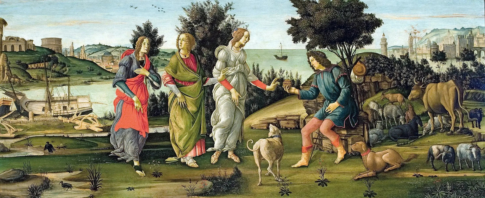 Le Jugement de Pâris - Sandro Botticelli image 1 reproduction artisanale de tableau