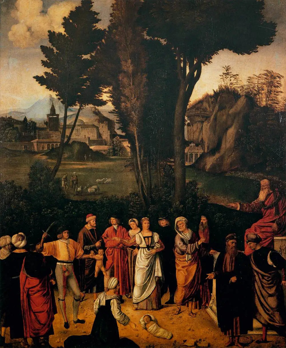 Le Jugement de Salomon - Giorgione image 1 reproduction d’œuvre d’art à l’huile