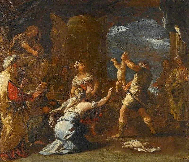 Le Jugement de Salomon - Luca Giordano image 1 reproduction artisanale de tableau
