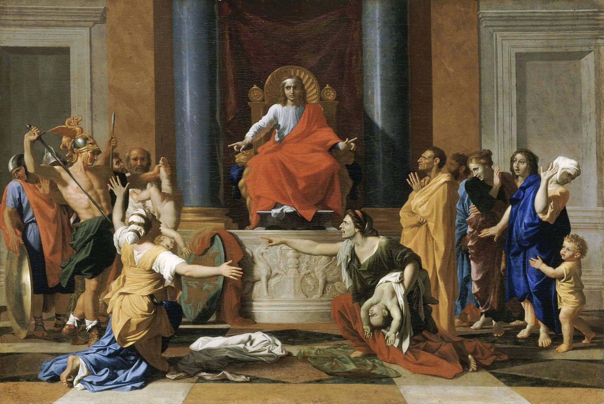 Le Jugement de Salomon - Nicolas Poussin image 1 reproduction réalisée par Alpha Reproduction
