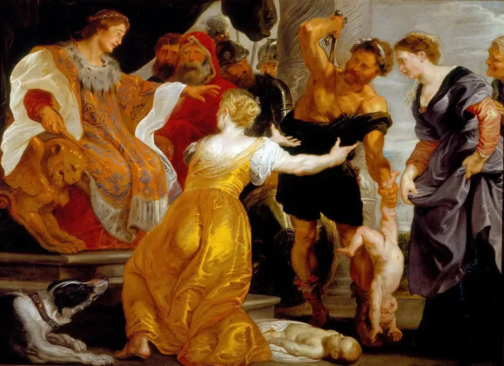 Le Jugement de Salomon - Peter Paul Rubens image 1 reproduction de peinture à l’huile