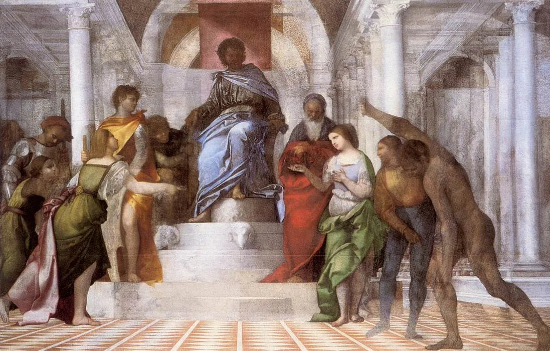 Le jugement de Salomon - Sebastiano del Piombo image 1 reproduction de peinture à l’huile