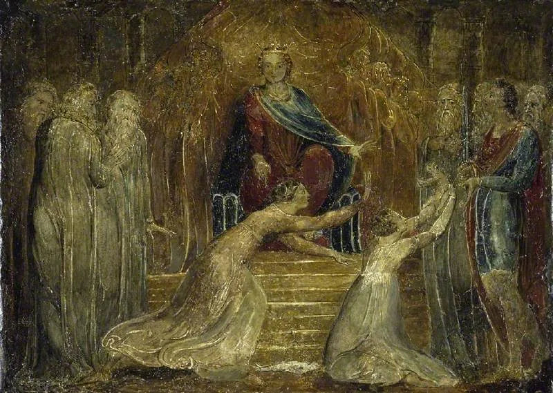 Le Jugement de Salomon - William Blake image 1 reproduction de peinture à l’huile