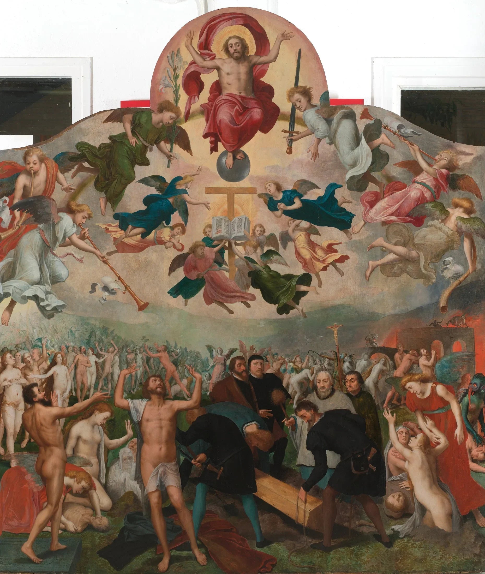 Le Jugement dernier et l'enterrement des morts - Bernard van Orley image 1 reproduction artisanale de tableau