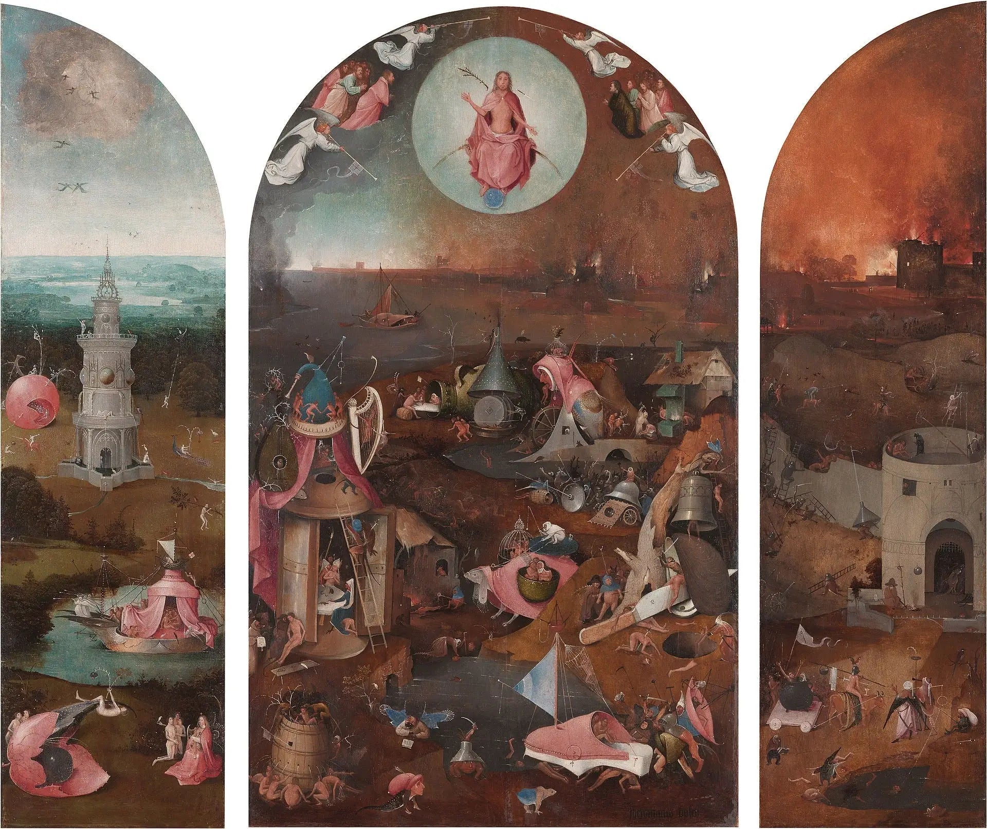 Le Jugement dernier - Hieronymus Bosch image 1 reproduction de peinture à l’huile